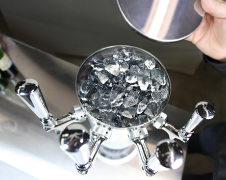 Ice Chilled wine tap delivery systems