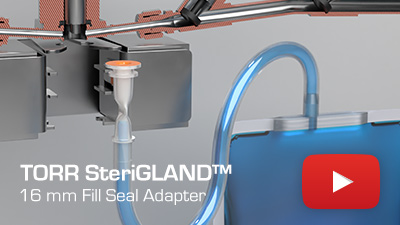 TORR SteriGLAND™ 16 mm Fill Seal Adapter
